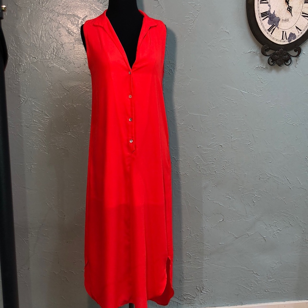 Orange maxi dress